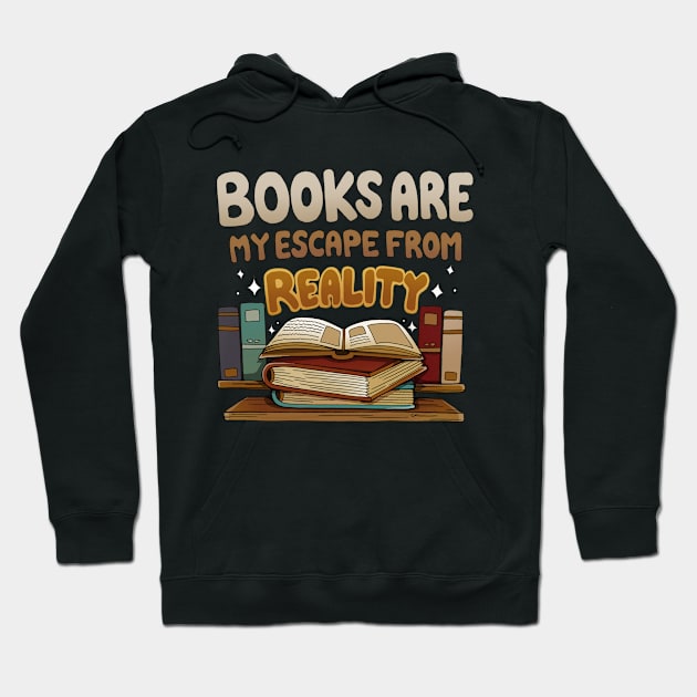 Books Escape Hoodie by Vallina84